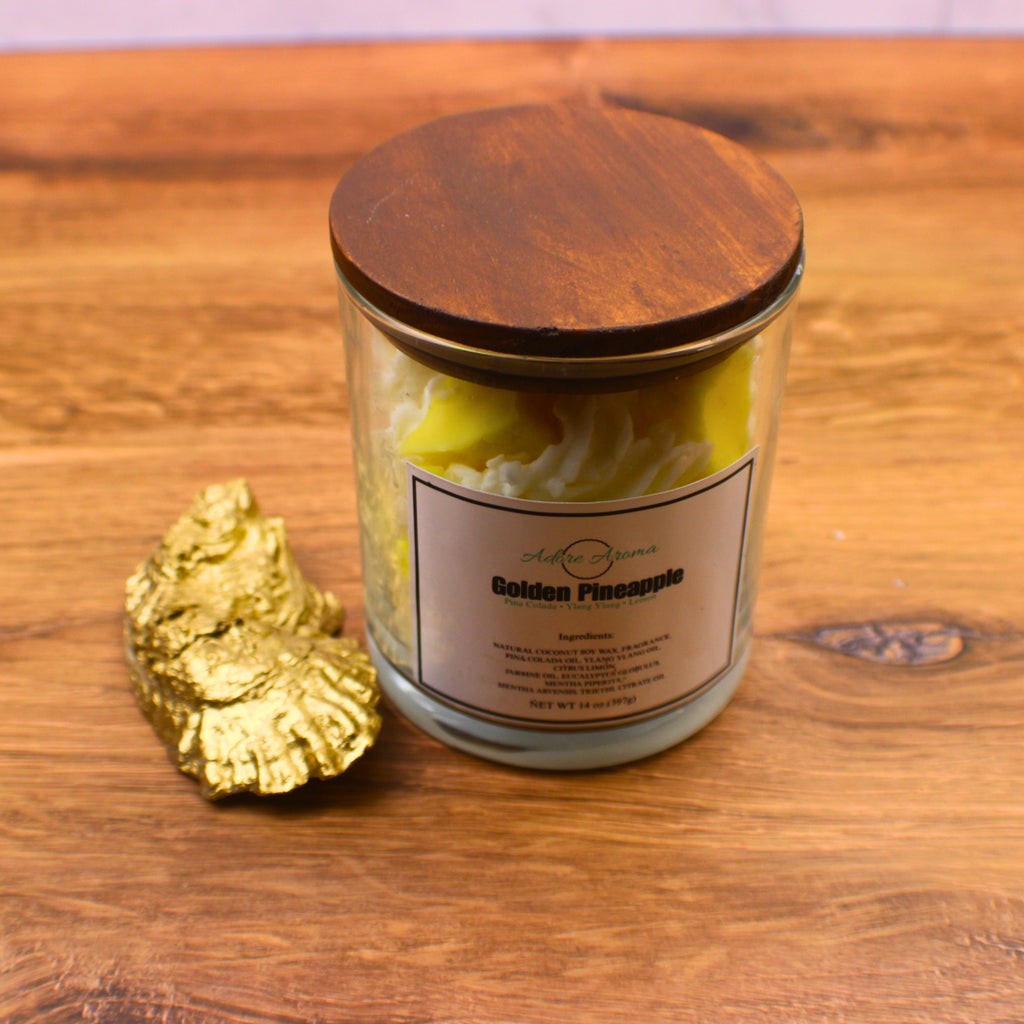 Golden Pineapple Coconut Soy Candle No. 14