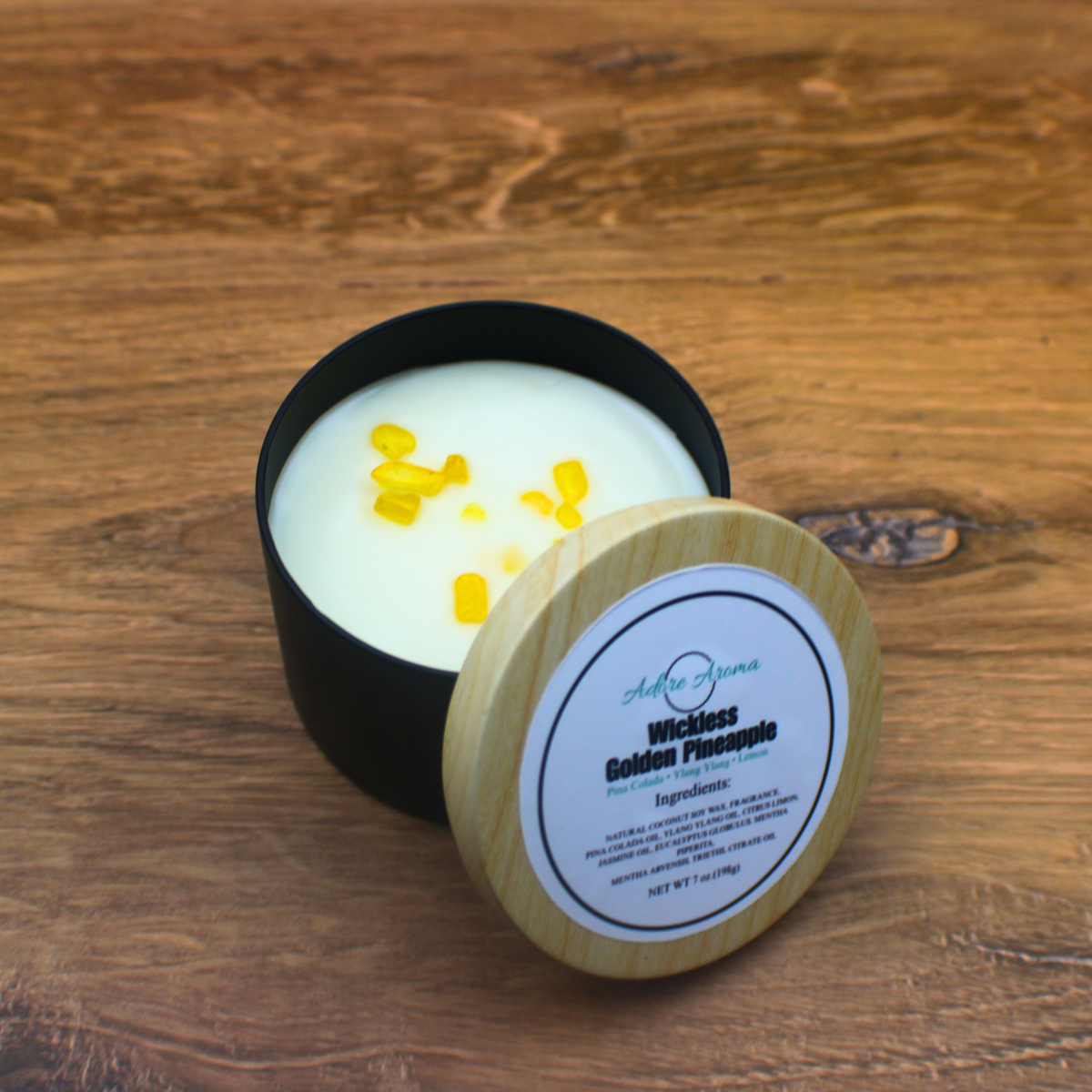 Golden Pineapple Coconut Soy Candle No. 7
