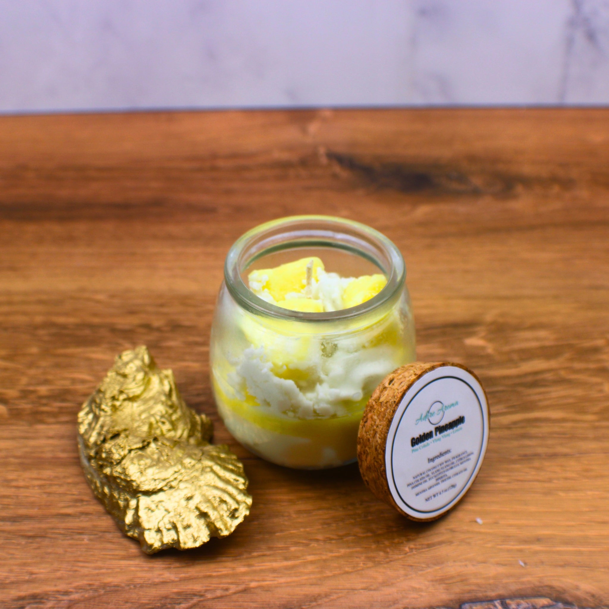 Golden Pineapple Coconut Soy Candle No. 7