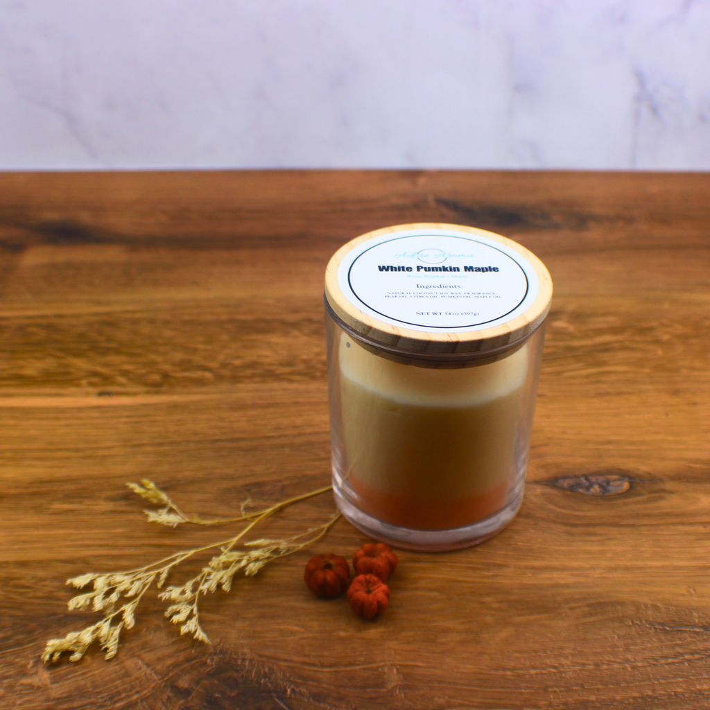 White Pumpkin Maple Coconut Soy Candle No. 14