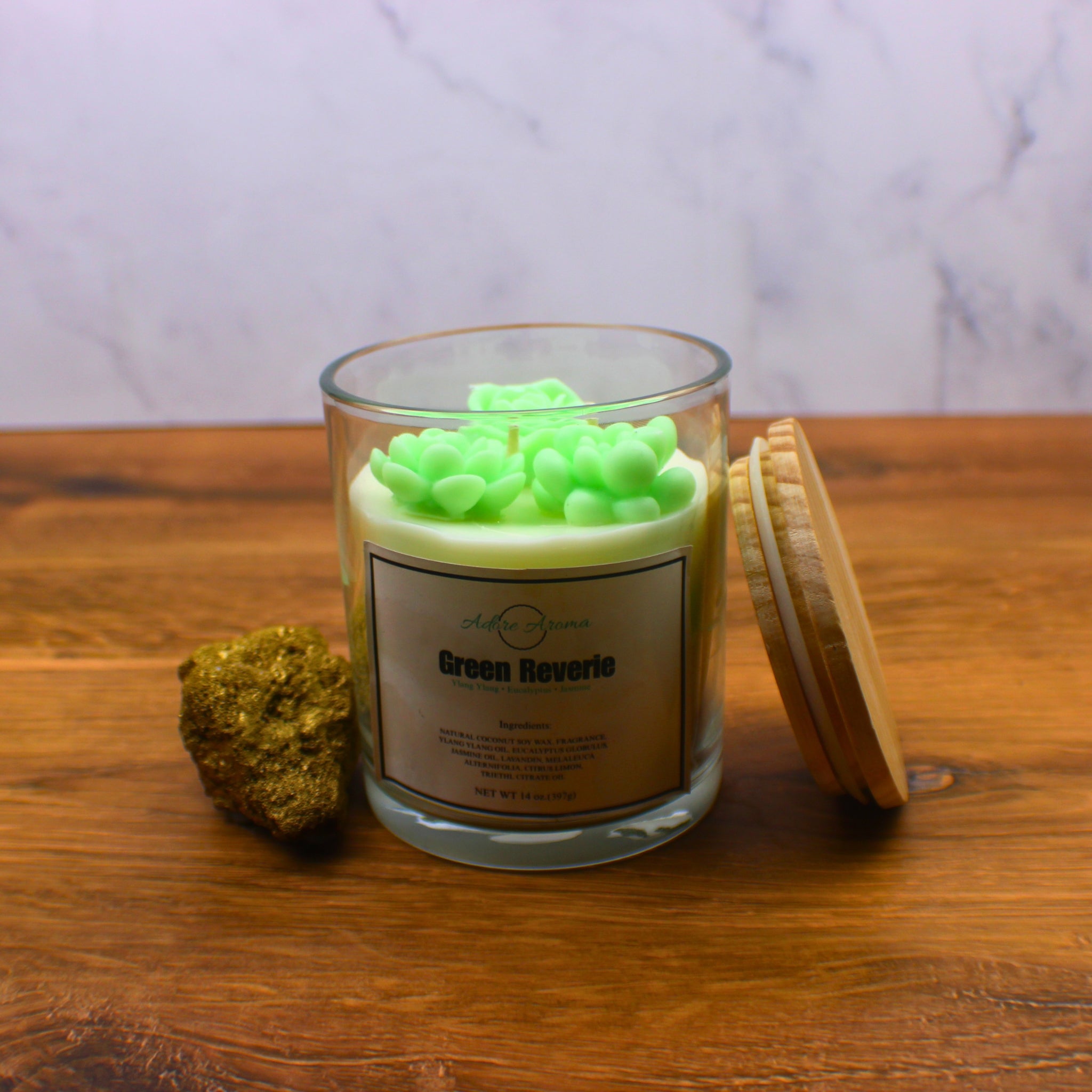 Green Reverie Coconut Soy Candle No. 14