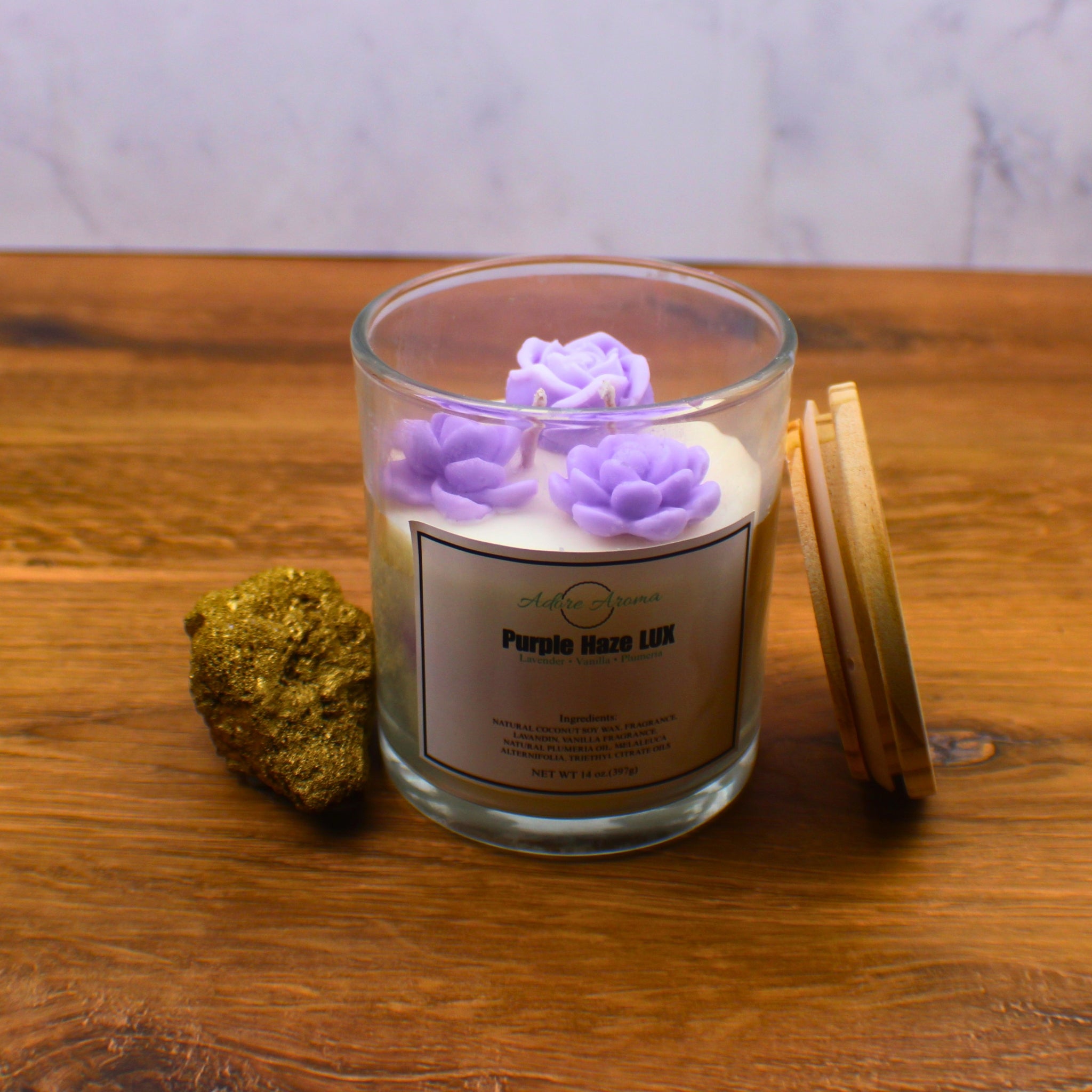 Purple Haze LUX Coconut Soy Candle No. 14